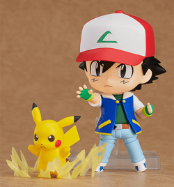 Pokémon Ash and Pikachu Nendroid plastic figures