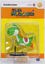 A Yoshi from Super Mario World packaged action figure